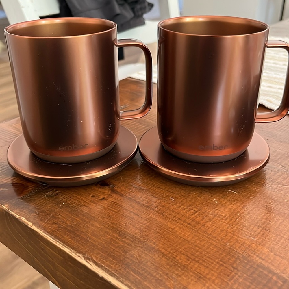 Ember temperature control smart mugs never used